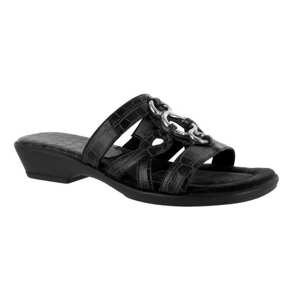 easy street Shoes - Easy Street Torrid Sandal Black Crocodile Size 11